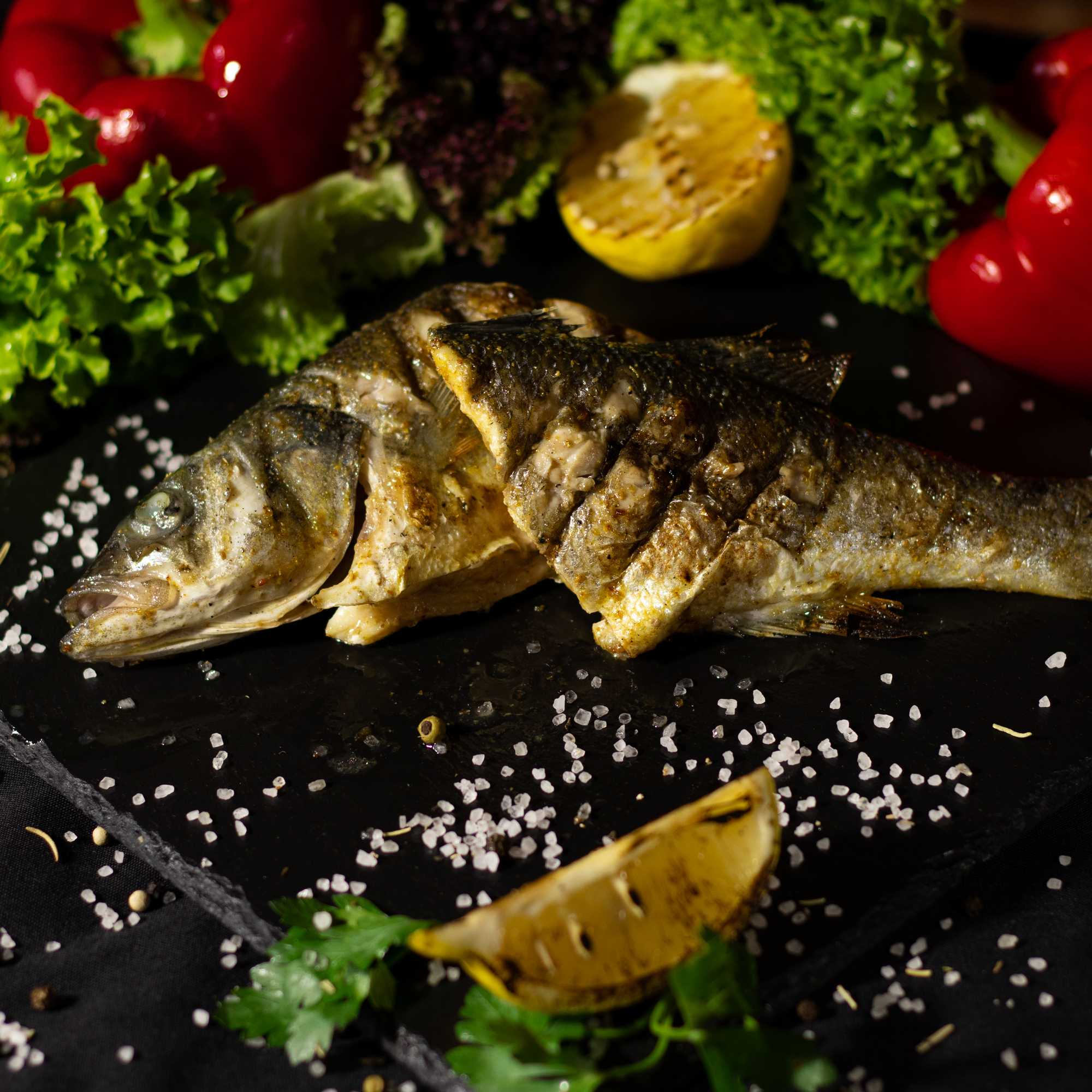 Сибас на гриле