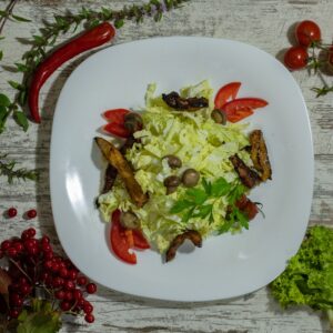 Салат с телятиной (теплый)