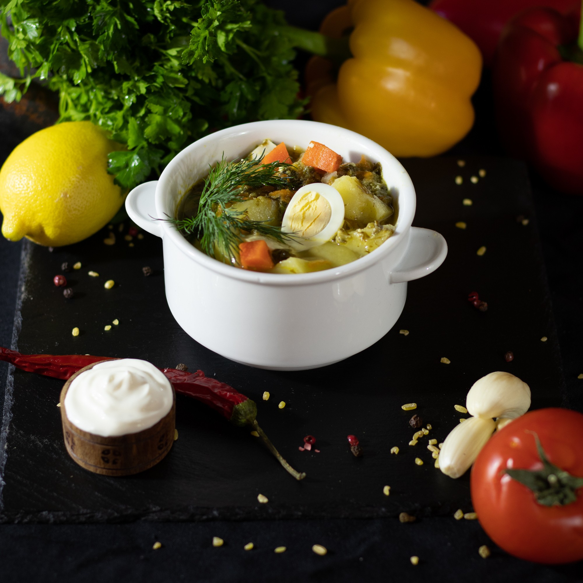 Зеленый борщ