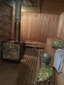 Баня на дровах у «Хуторці»